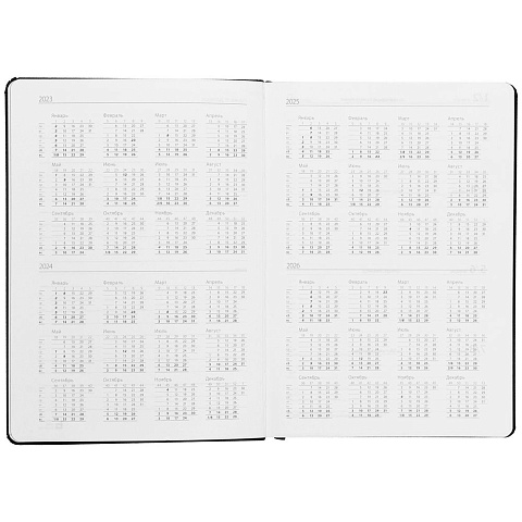 Ежедневник Must Metal, датированный, черный - рис 5.