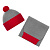 Шарф Snappy, светло-серый с красным - миниатюра - рис 5.