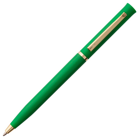 Ручка шариковая Euro Gold, зеленая - рис 4.