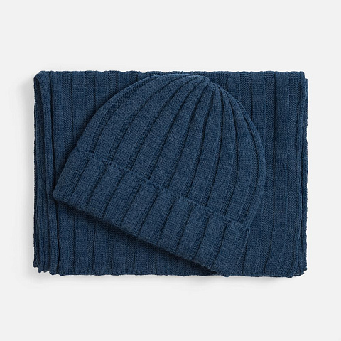 Шапка Metelitsa, синий меланж (джинс) - рис 4.