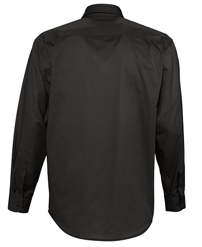 Рубашка мужская с длинным рукавом Bel Air, черная - рис 3.