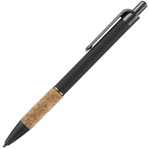 Ручка шариковая Cork, черная - рис 3.
