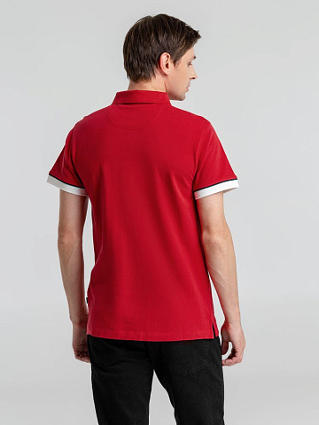 Рубашка поло мужская Anderson, красная - рис 9.