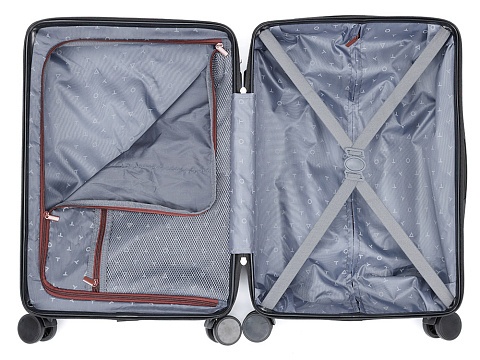 Чемодан TORBER Onego, бордовый, ABS-пластик, 59,5 х 39,5 х 24 см, 46 л - рис 4.