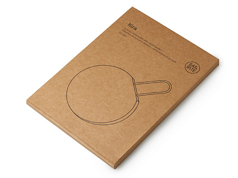 Деревянная круглая доска из акации с металлической ручкой Кира - рис 6.