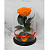 Оранжевая роза в колбе (большая) - миниатюра