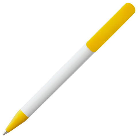 Ручка шариковая Prodir DS3 TPP Special, белая с желтым - рис 5.