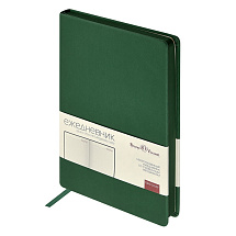 Ежедневник А5 Megapolis Color New soft-touch, зеленый