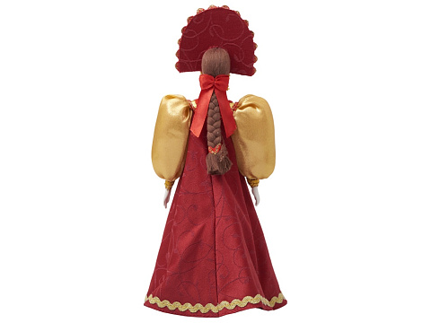 Подарочный набор: кукла фарфоровая, крем-мед, красный - рис 17.