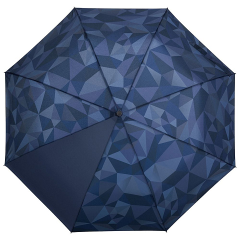 Складной зонт Gems, синий - рис 2.