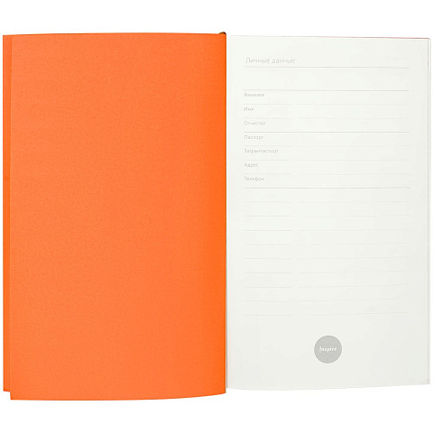 Ежедневник Flat Mini, недатированный, оранжевый - рис 5.