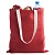 Холщовая сумка на плечо Juhu, красная - миниатюра - рис 5.