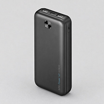 Внешний АКБ NRG Power V2 10000 мА-ч, 2A, 2xUSB, черный, Deppa