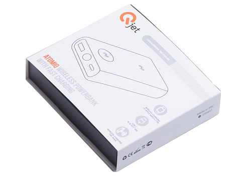 Внешний беспроводной аккумулятор 2-в-1 с функцией зарядки Apple Watch, QC/PD AtomIQ, 10000 мАч, черный - рис 12.