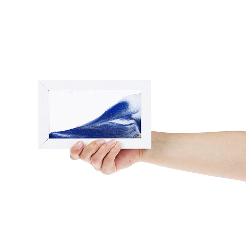 Песочная картина-антистресс Zenscape, белая с синим - рис 8.