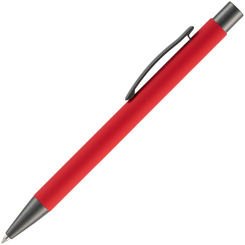 Ручка шариковая Atento Soft Touch, красная - рис 3.