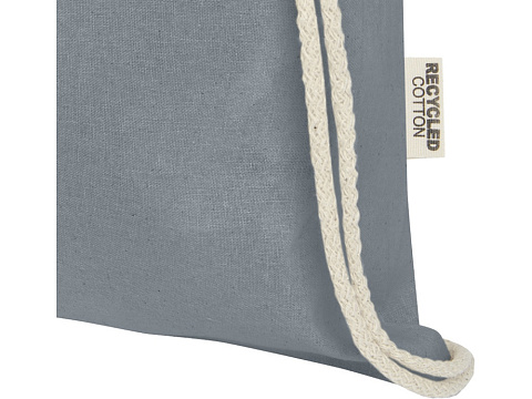 Oregon сумка-кисет из переработанного хлопка, сертифицированного согласно GRS, плотностью 140 г/м² - Серый - рис 4.