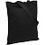Холщовая сумка BrighTone, черная с черными ручками - миниатюра