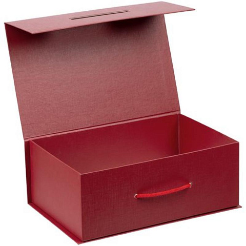 Подарочная коробка с ручкой Праздничная (33*22*12 см), 2 цвета - рис 4.