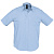 Рубашка мужская с коротким рукавом Brisbane, голубая - миниатюра - рис 2.