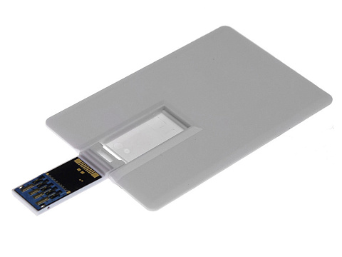 Флешка Визитка на 128 Гб, белый - рис 3.