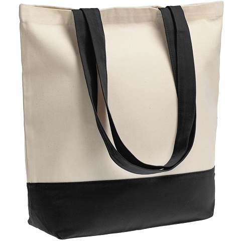 Холщовая сумка Shopaholic, черная - рис 2.
