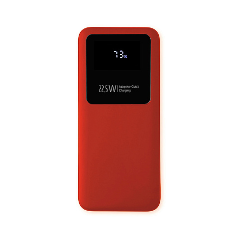 Внешний аккумулятор Kris soft touch, 10000mAh (Красный) - рис 2.