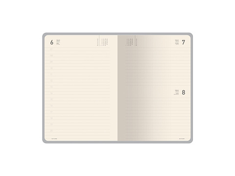 Ежедневник А5 датированный Megapolis Nappa на 2026, темно-синий navy - рис 10.