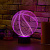 3D светильник Баскетбольный мяч - миниатюра - рис 6.
