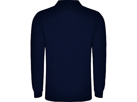 Рубашка поло Carpe мужская с длинным рукавом, нэйви - рис 2.