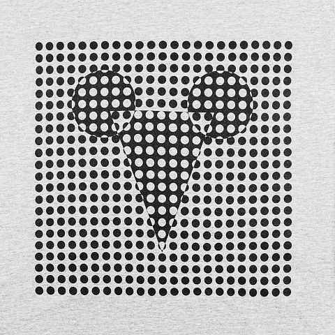 Футболка женская Optical Mouse, серый меланж - рис 3.