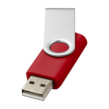 Флеш-карта Rotate USB 2.0 на 2 Гб, красный