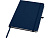 Teak блокнот А5 из переработан. материала в твердой обложке с линован. страницами - Темно - синий - миниатюра