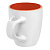 Кофейная кружка Pairy с ложкой, оранжевая с белой - миниатюра - рис 5.