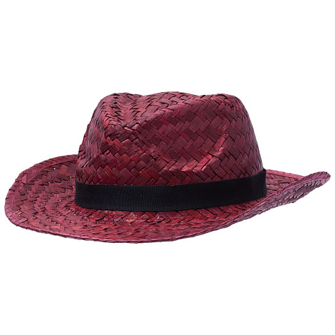 Шляпа Daydream, красная с черной лентой - рис 2.
