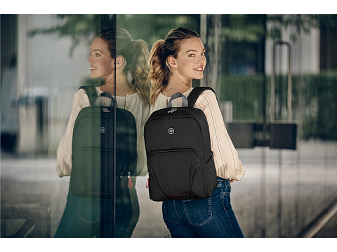 Рюкзак WENGER Motion 15.6, черный, нейлон, 31x17x42 см, 20 л - рис 8.