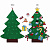 Новогодняя елка из фетра с игрушками - миниатюра - рис 4.