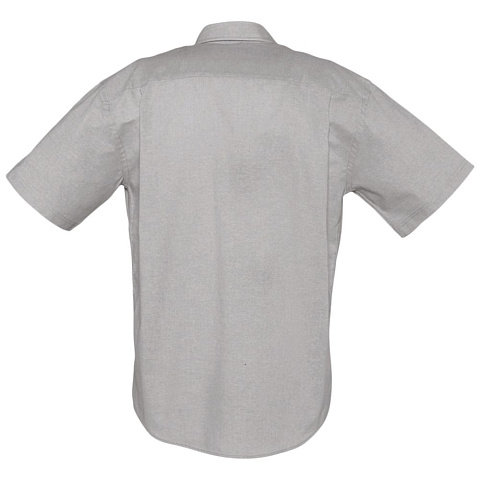 Рубашка мужская с коротким рукавом Brisbane, серая - рис 3.