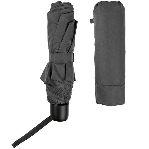 Зонт складной Hit Mini, ver.2, серый - рис 5.
