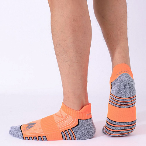 Набор из 3 пар спортивных мужских носков Monterno Sport, фиолетовый, зеленый и оранжевый - рис 12.