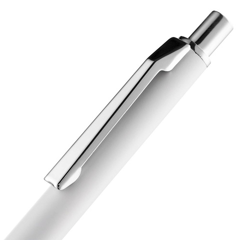 Ручка шариковая Lobby Soft Touch Chrome, белая - рис 6.