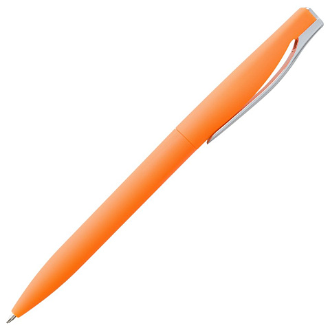 Ручка шариковая Pin Soft Touch, оранжевая - рис 4.