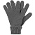 Перчатки Alpine, серый меланж - миниатюра