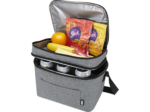 Tundra сумка-холодильник из переработанного РЕТ-пластика, сертиф. согласно GRS - Серый яркий - рис 4.