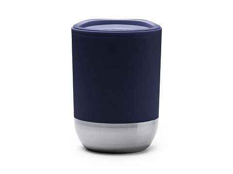 Термокружка LINDE с двойными стенками из переработанного полипропилена, синий нэйви