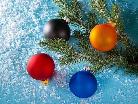 Стеклянный шар красный матовый, заготовка шара 6 см, цвет 12, матовый - рис 5.