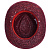 Шляпа Daydream, красная с черной лентой - миниатюра - рис 5.