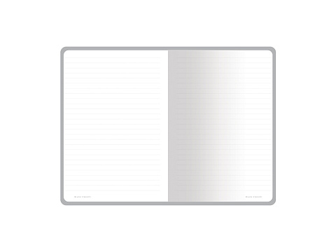 Тетрадь с каменной бумагой А5 Carrara 40 л., линейка, синий - рис 6.