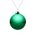 Елочный шар Finery Gloss, 8 см, глянцевый зеленый - миниатюра