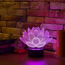 3D светильник Цветок лотоса